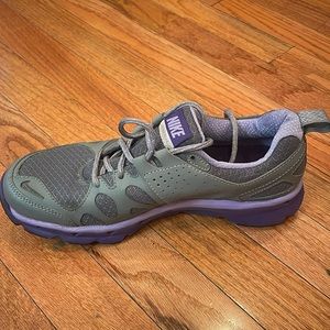Purple and Gray Nike Sneakers